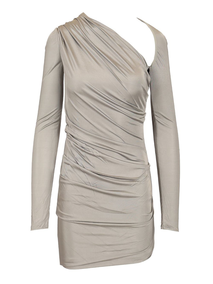 The Attico Fitted Mini Dress Dresses - Grey | 26f709495e845646f54d852654cf785c9a1a9637