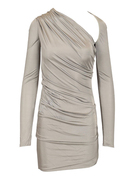 Fitted Mini Dress Dresses Grey