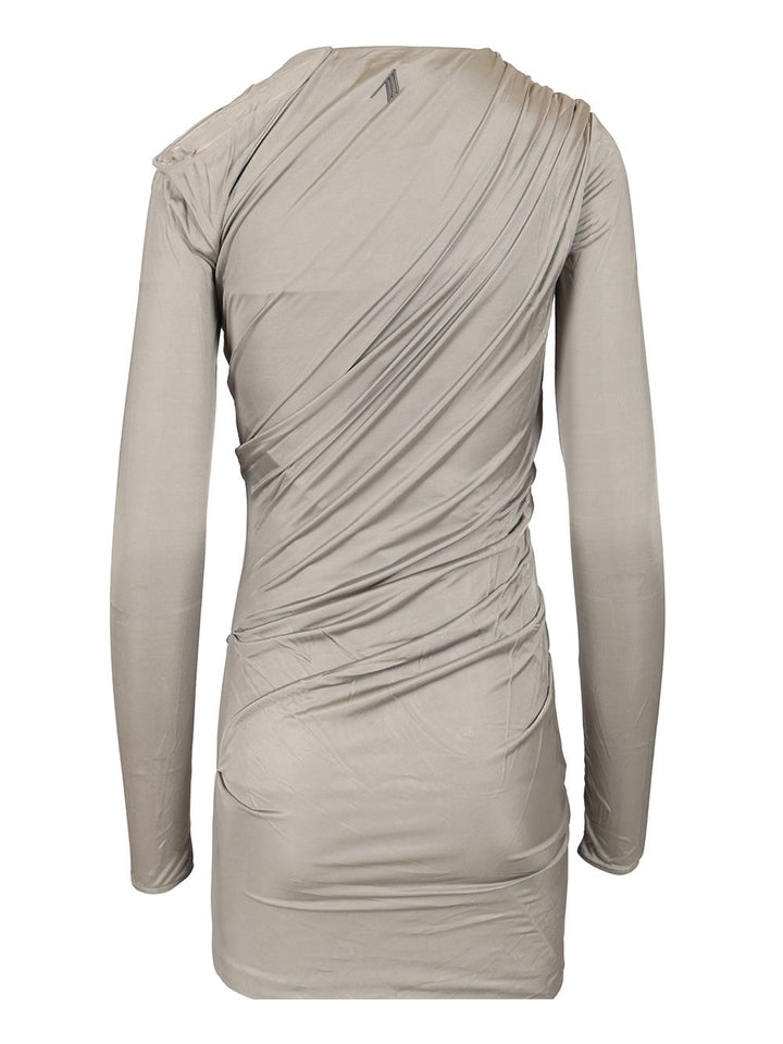The Attico Fitted Mini Dress Dresses - Grey | e2dd8f5bf654d21c54fe220fb630dfc946bfd5c7