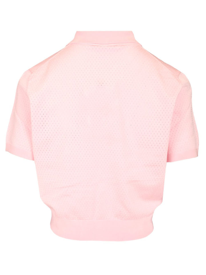 Alexander Wang Cropped Polo shirt - Rose | 46c0fdb7661a2cea007328c3aa9ca5569596ead9