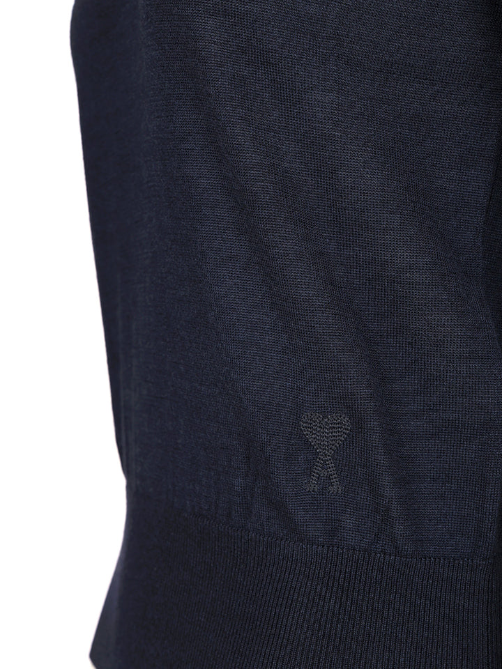 Ami Ami De Coeur Polo shirt - Blue | 0b723521b0de38648a176ed06419a7824a18c463