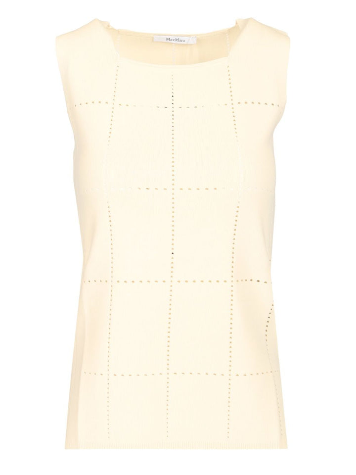 Max Mara Sleeveless Top Tops - White | 0e6b15045d994ebea07ca19673613bf2d029d9ea