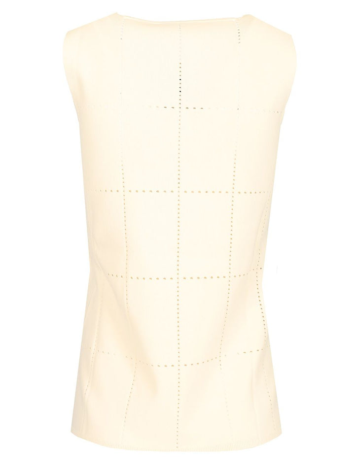 Max Mara Sleeveless Top Tops - White | d562997f39bdf41e5a9ac5f7658b3a3fae0a92e8
