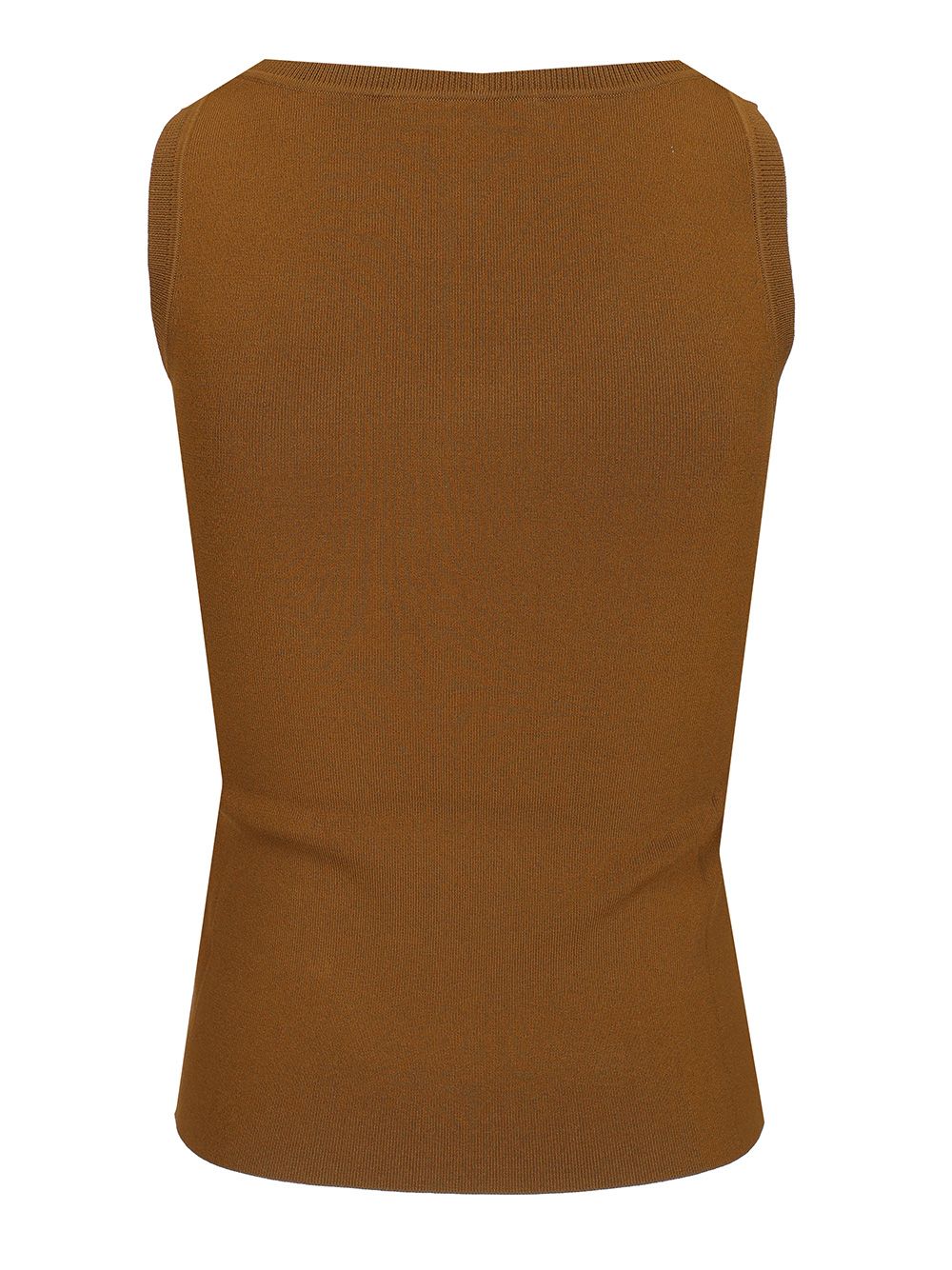 Max Mara Sleeveless Top With Logo Tops - Green | d3a0f40efe0f5d5f68c48b957c900f0769983d85