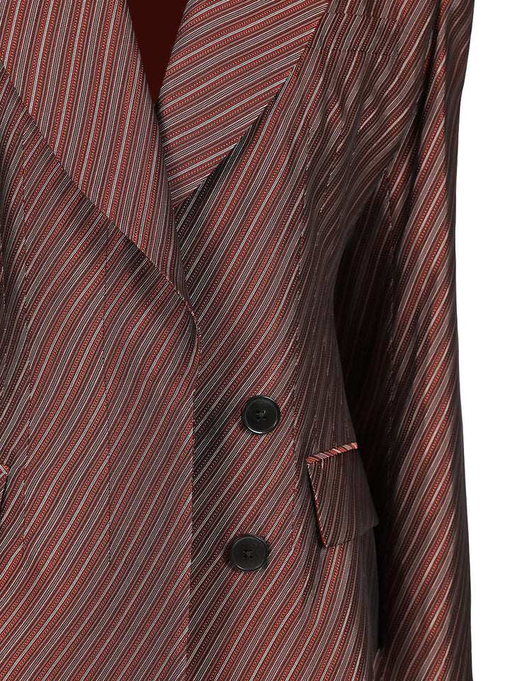 Dries Van Noten Fitted Blazer Jackets - Bordeaux | ade9a391a2c33d666a07aa9c125c8f373528964d