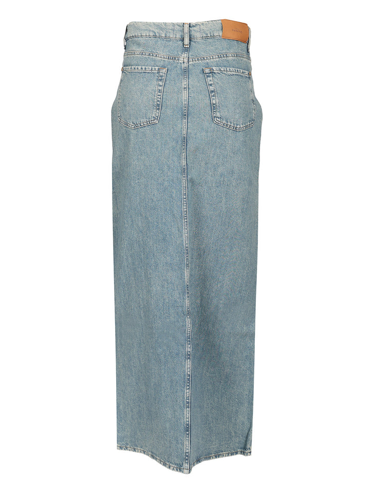 7 For All Mankind Long Maxi Skirt Skirts - Light blue | 22327f057abcb810841f8ad9cee02e3da02c6d54