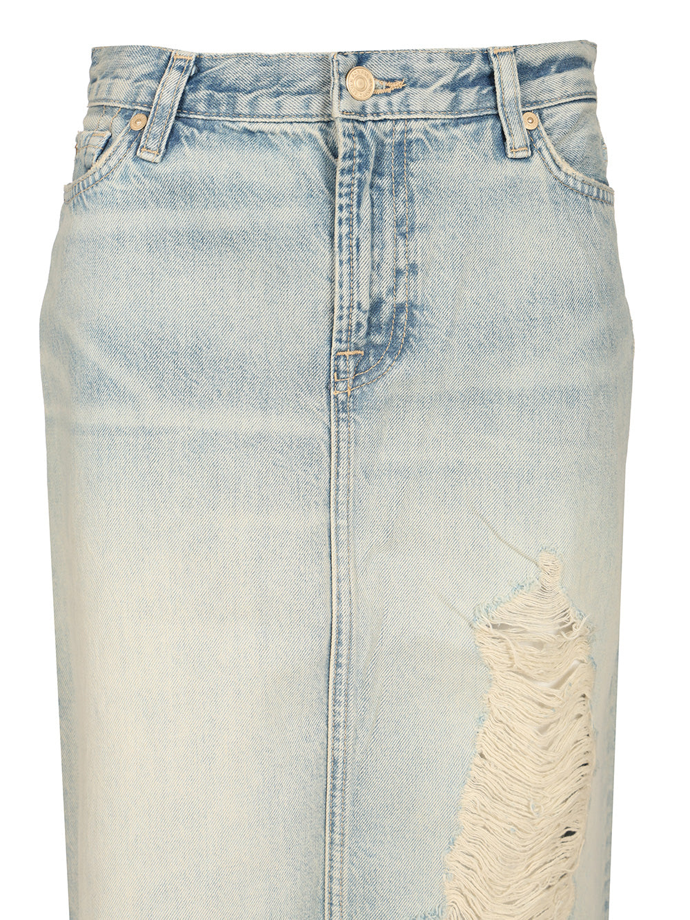 7 For All Mankind Midi Skirt Skirts - Light blue | 8e5242ee6fa4ef45408bfbec224c42f7a2da8f24