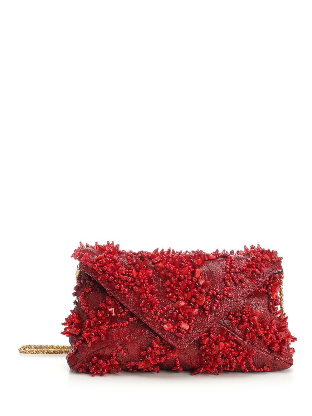 Dries Van Noten Embrodered Hand Bag Red Handbags - Red | b4c49e3f48ad9419d2965ec26da5bdadbfc5f4ca