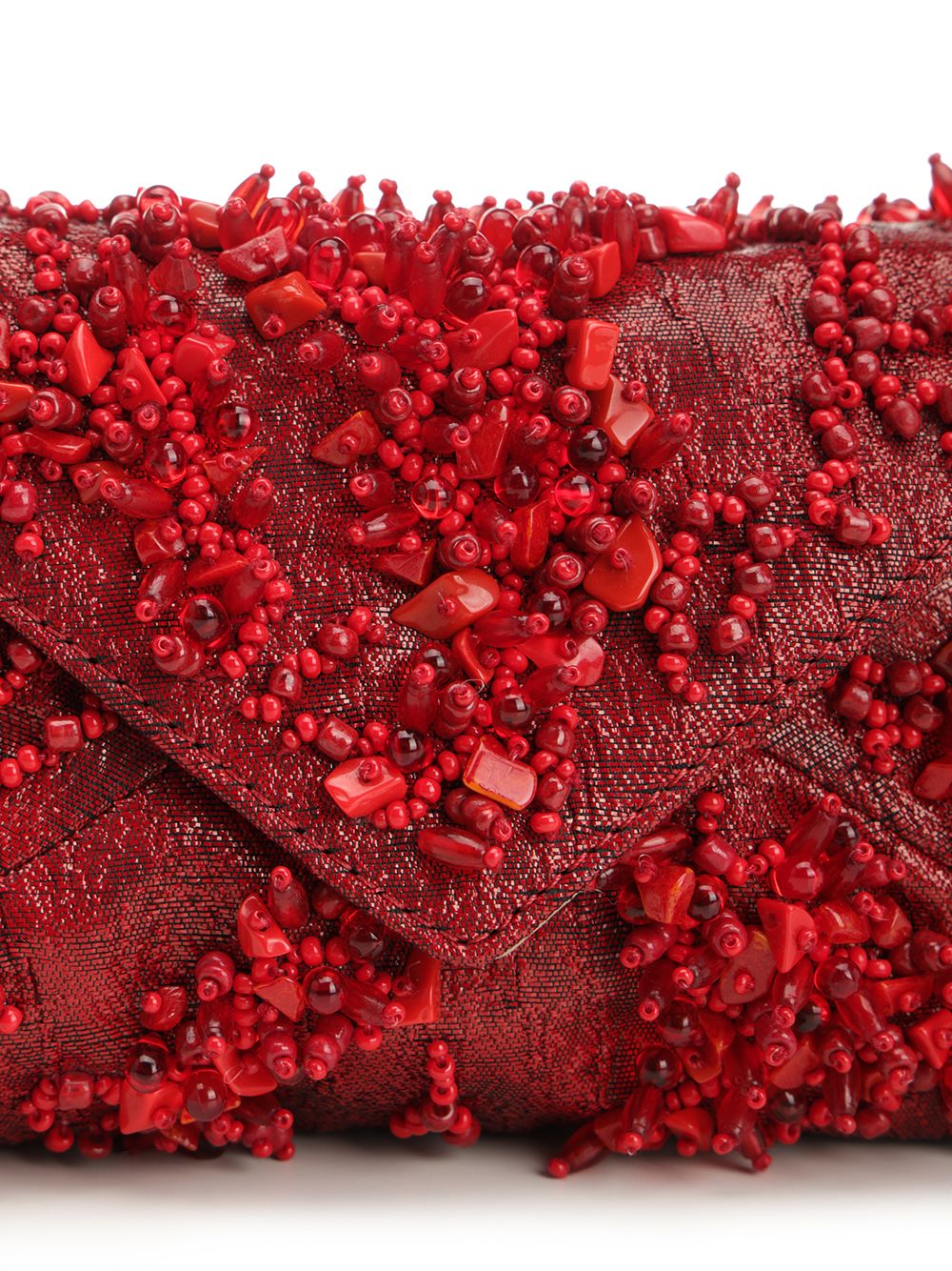 Dries Van Noten Embrodered Hand Bag Red Handbags - Red | a829b48cec4e246307956c638fd6e42403eb1f40