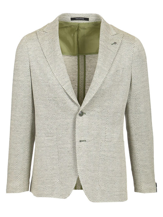 Montecarlo Jersey Resca Lancia Lino Cotone Jackets Green