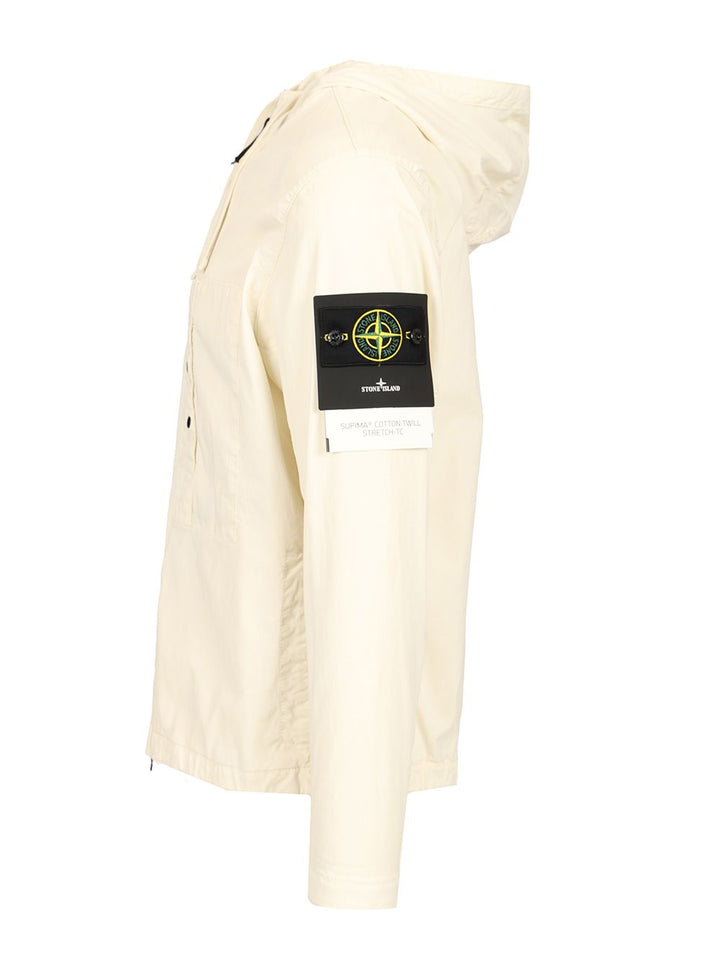 Stone Island Short Parka Jackets - White | 534b1cbf0cbb49dc449a5ddf8c0852975ddb3a54