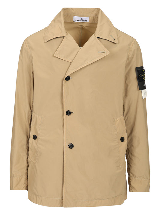 Short Nylon Trench Coat Coats Beige