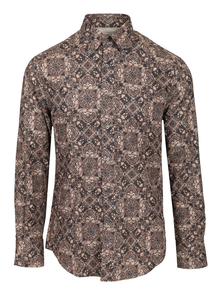 Brunello Cucinelli Majolica Shirt Shirts - Brown | fcb2edbf655d0fcf6d77af6eac2c059a8af9c616