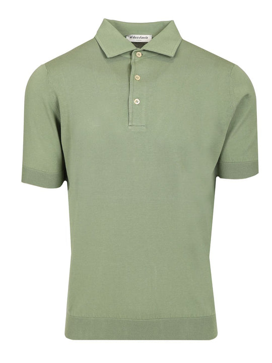 Cotton Polo Knitwear Green