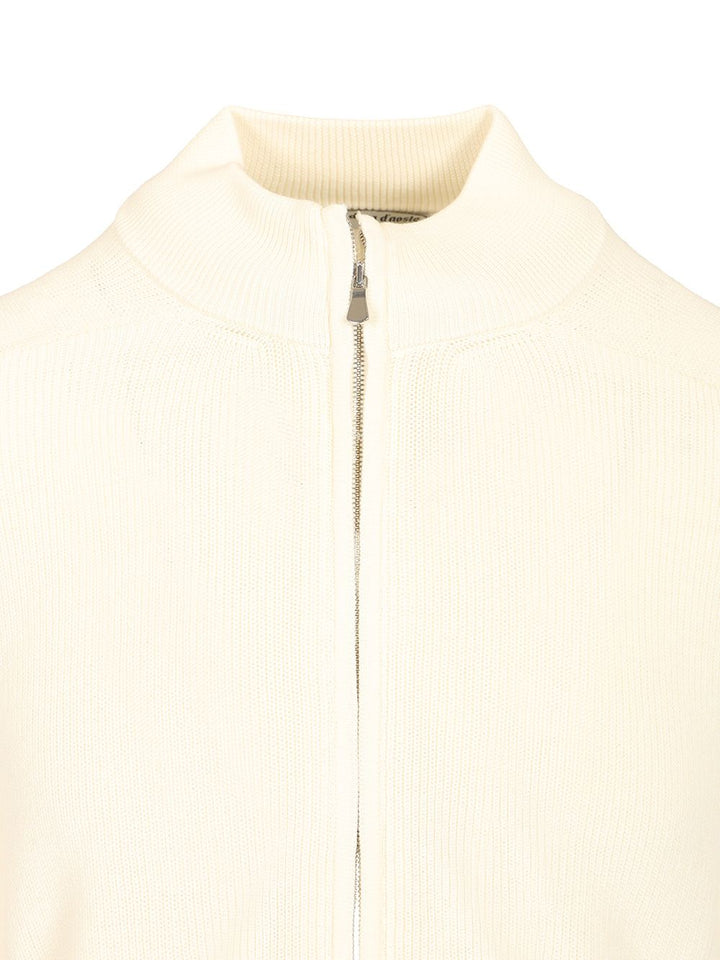 Al Duca D'Aosta Cotton Cardigan Knitwear - White | 4678f1f5686ae46e90759d335a13eb02e8617678