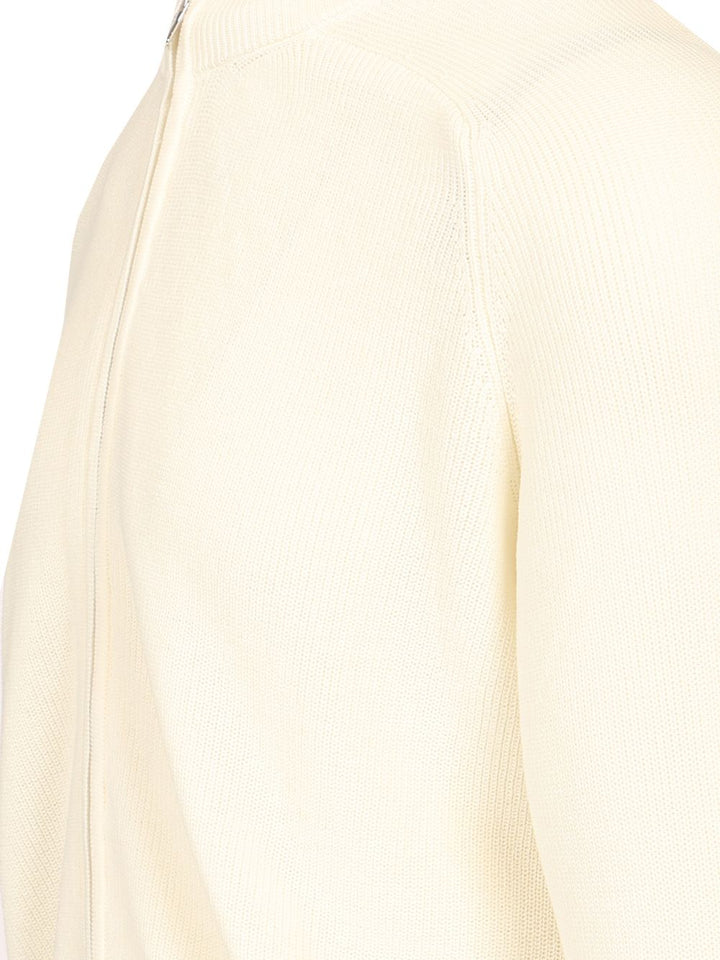 Al Duca D'Aosta Cotton Cardigan Knitwear - White | 024751a34b59cc250a5c40303a918707432b75f0
