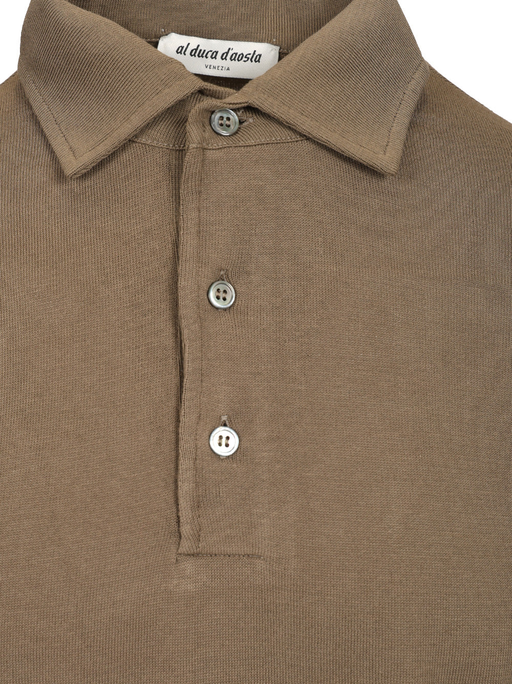 Al Duca D'Aosta Cotton Polo Knitwear - Brown | 296f59608e004b681a80c2c9705c87246a73f60a