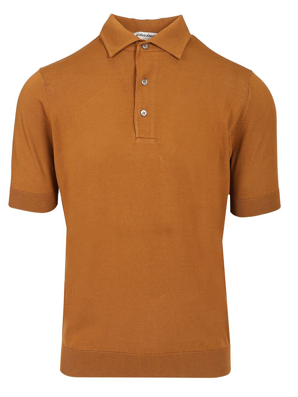 Al Duca D'Aosta Cotton Polo Knitwear - Brown | 1522aa3a77d78a0835110a19b3f6076e03af8e02
