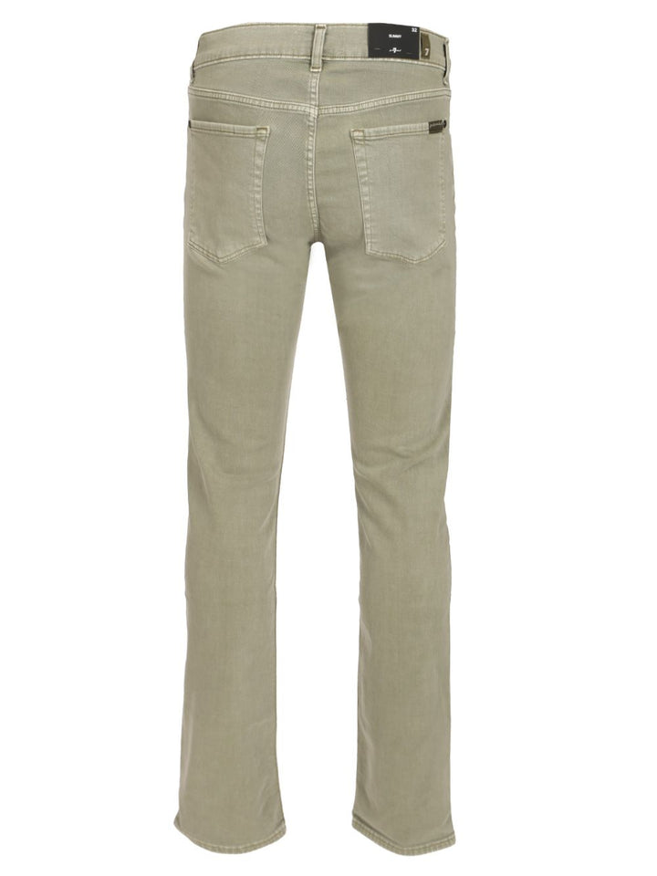 7 For All Mankind Slimmy Left Hand Jeans Trousers - Green | d8aff2d2c4a1d4196ba537bd07c0c31cb96017b7