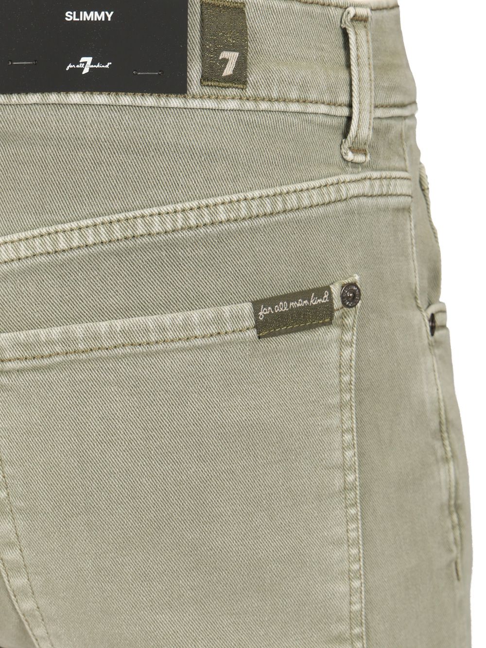 7 For All Mankind Slimmy Left Hand Jeans Trousers - Green | 3addc269a3f1821bab4d1dbf98f8d25e775be84c
