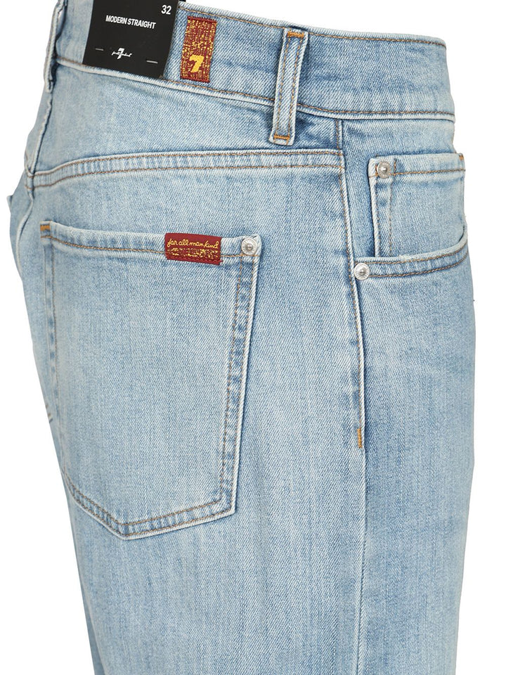 7 For All Mankind Modern Straight Crossover Jeans - Light blue | 871d596a5ede5410ec8e9af820cbecab366ee7fd