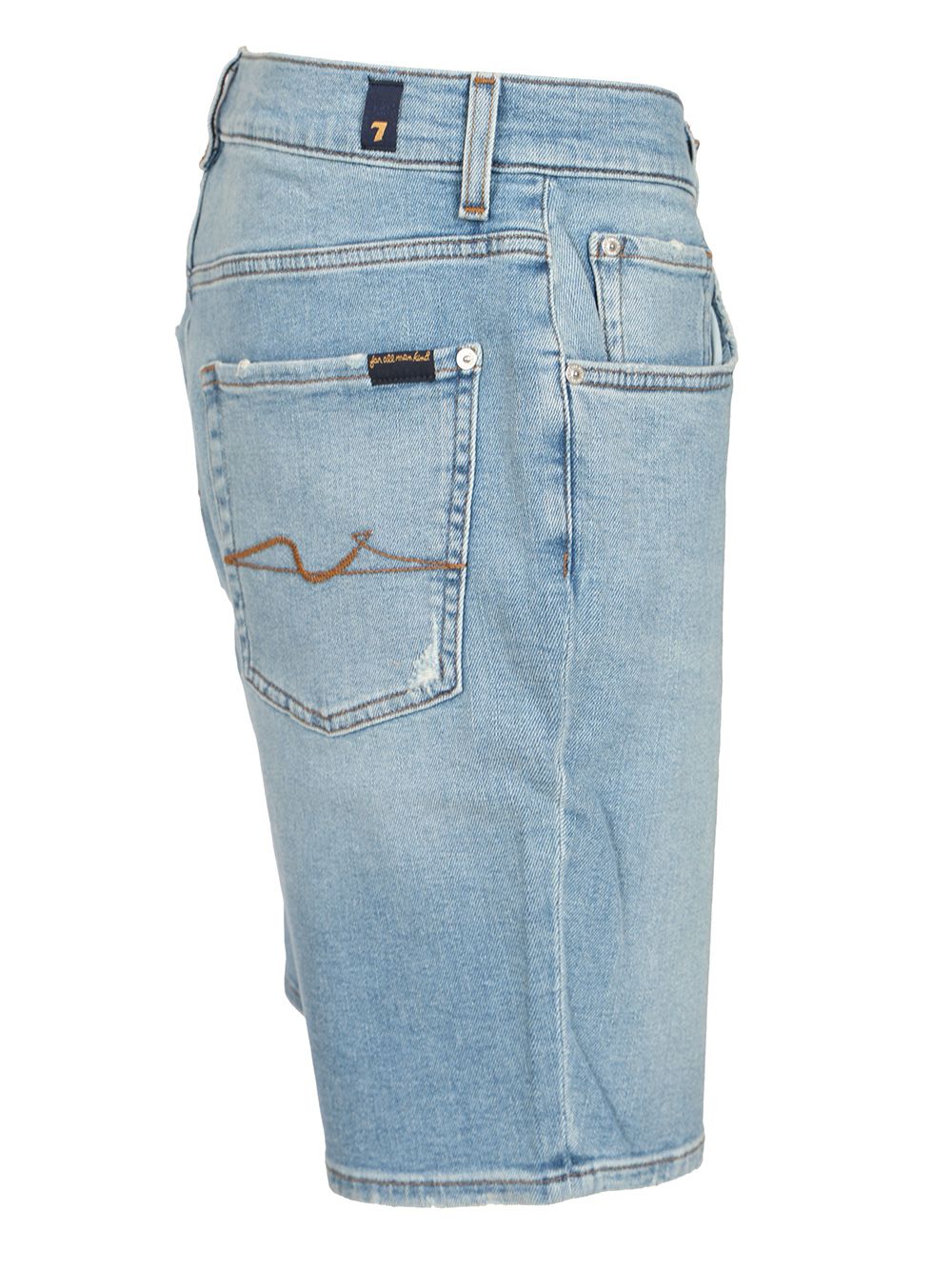 7 For All Mankind Regular Shorts Trousers - Light blue | 60280456b1f838fb3c3b8228061f066441982584