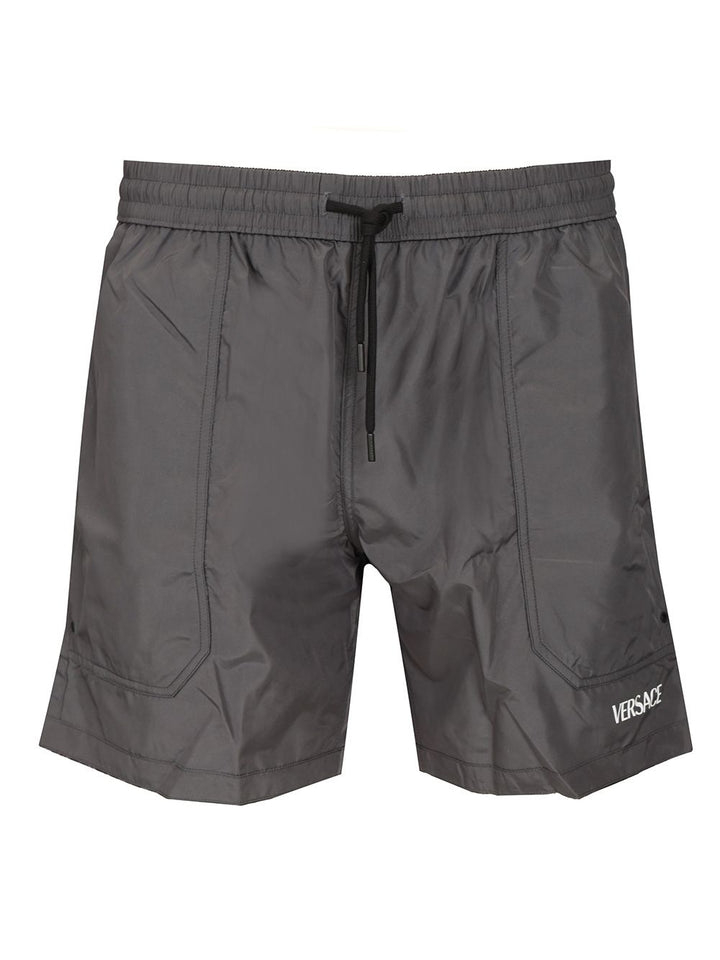 Versace Baroque Reversible Beach Bermuda Shorts Swimwear - Black | 0eff6f1ba2df639aa3ce17231436c9b71c6d64cf