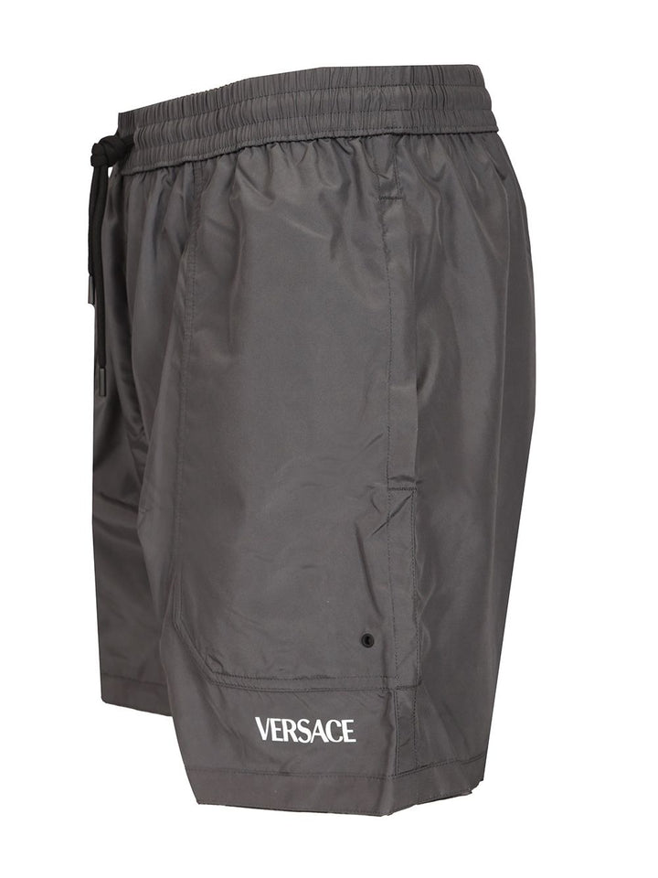 Versace Baroque Reversible Beach Bermuda Shorts Swimwear - Black | 2311167636f128c195839c6ecbbbe7284c9e9e90