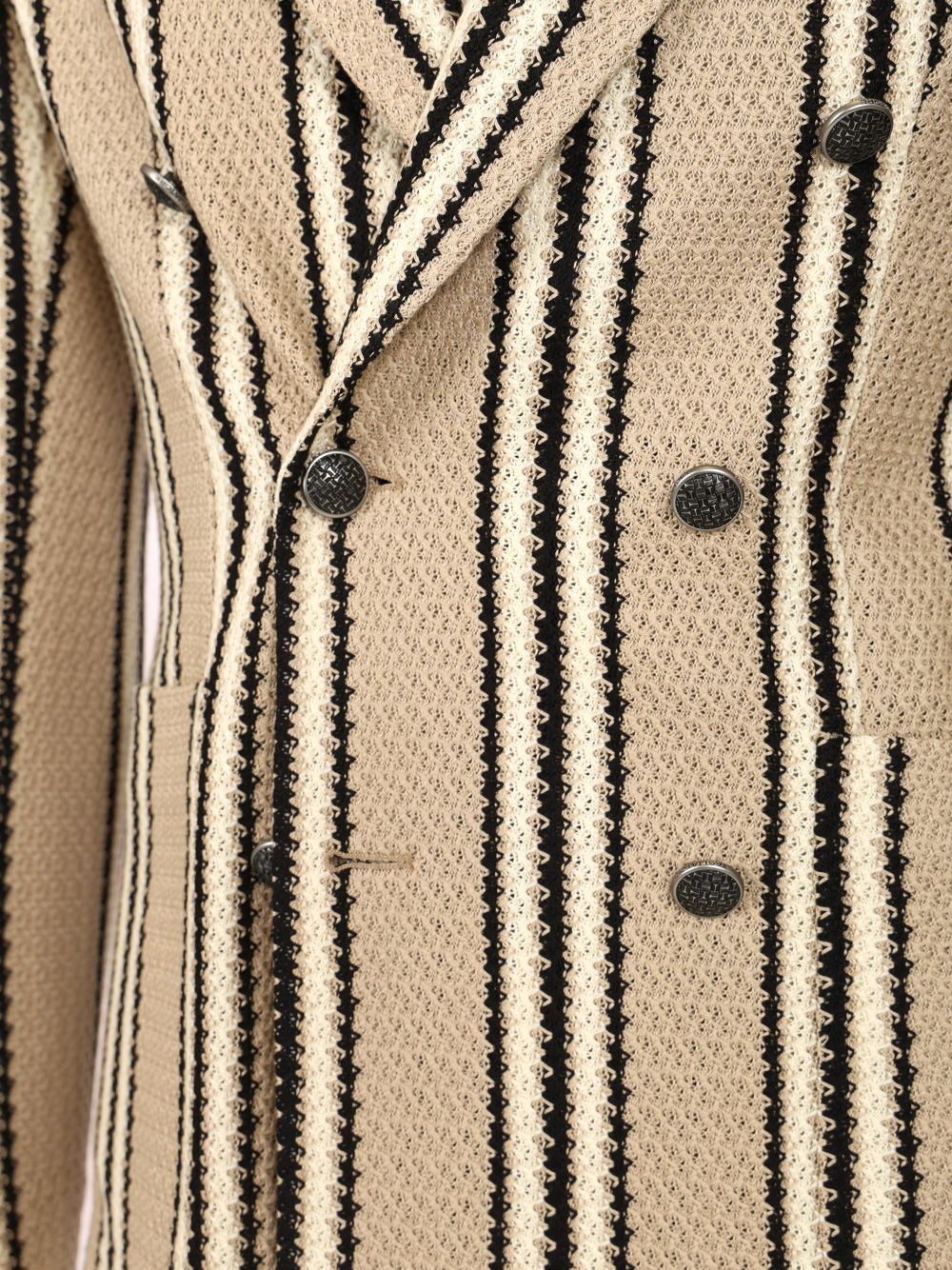Tagliatore Double-Breasted Jacket In Linen And Cotton Jersey Jackets - Beige | ca74e59b1d01d836b92fb60c2d62dc53f0b24648