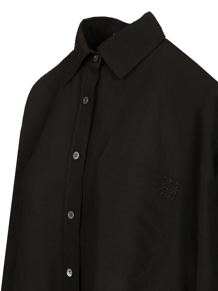 Loewe Viscose Shirt Shirts - Black | 04049757feb54d798f34e67dc99b3ec4b027260d