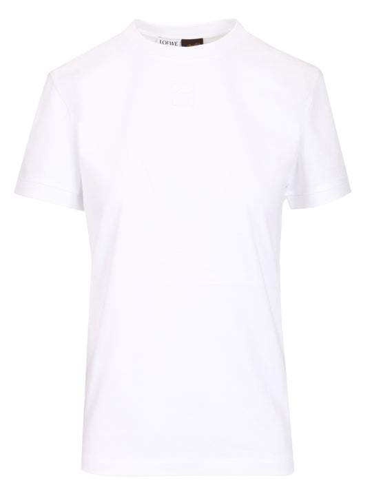 Cotton Lace-Up T-Shirt White