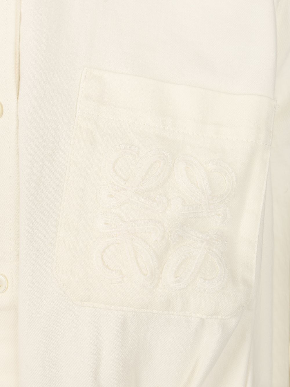 Loewe Denim Shirt Shirts - White | 66fed6aab7b4797b9dfcfa65f108b8fc19d68d5d