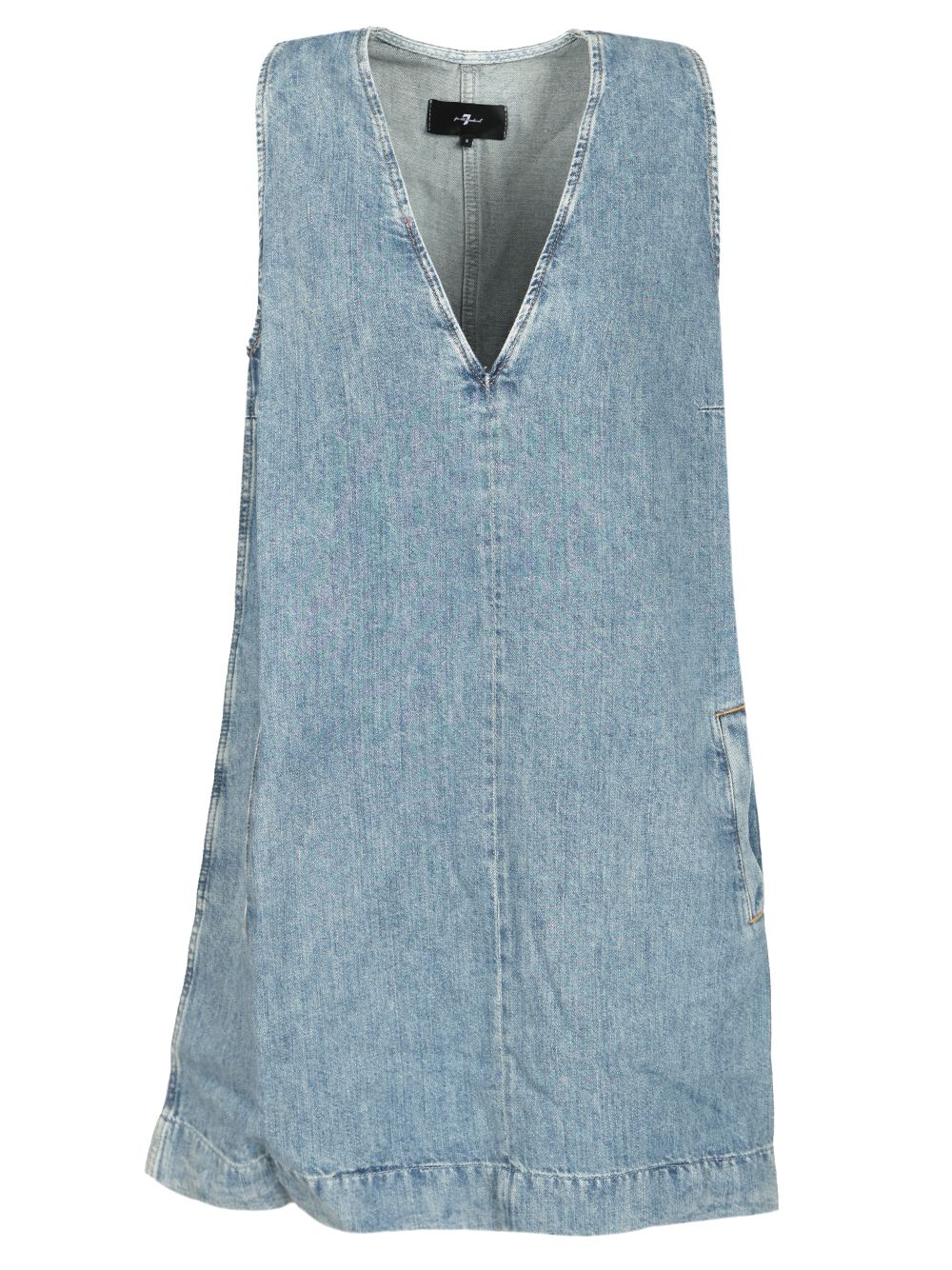 7 For All Mankind V-Neck Dress Arizona Dresses - Light blue | 1635bfb5ad02fdb992e92242f6d333c586bb23e7