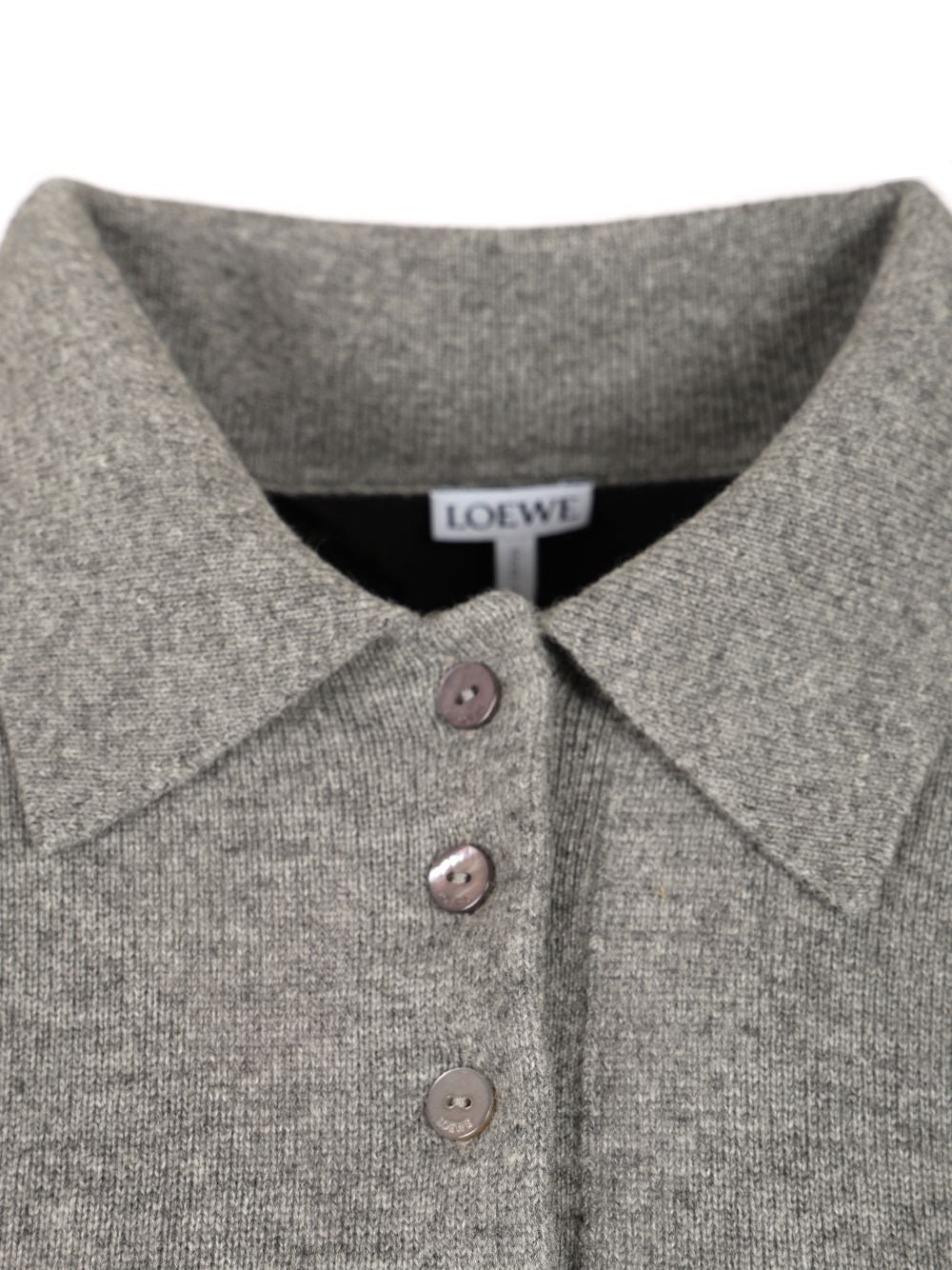 Loewe Wool And Cashmere Polo shirt - Grey | 6040496b604ccd569be64ae2e2dbb7acee0e6c48