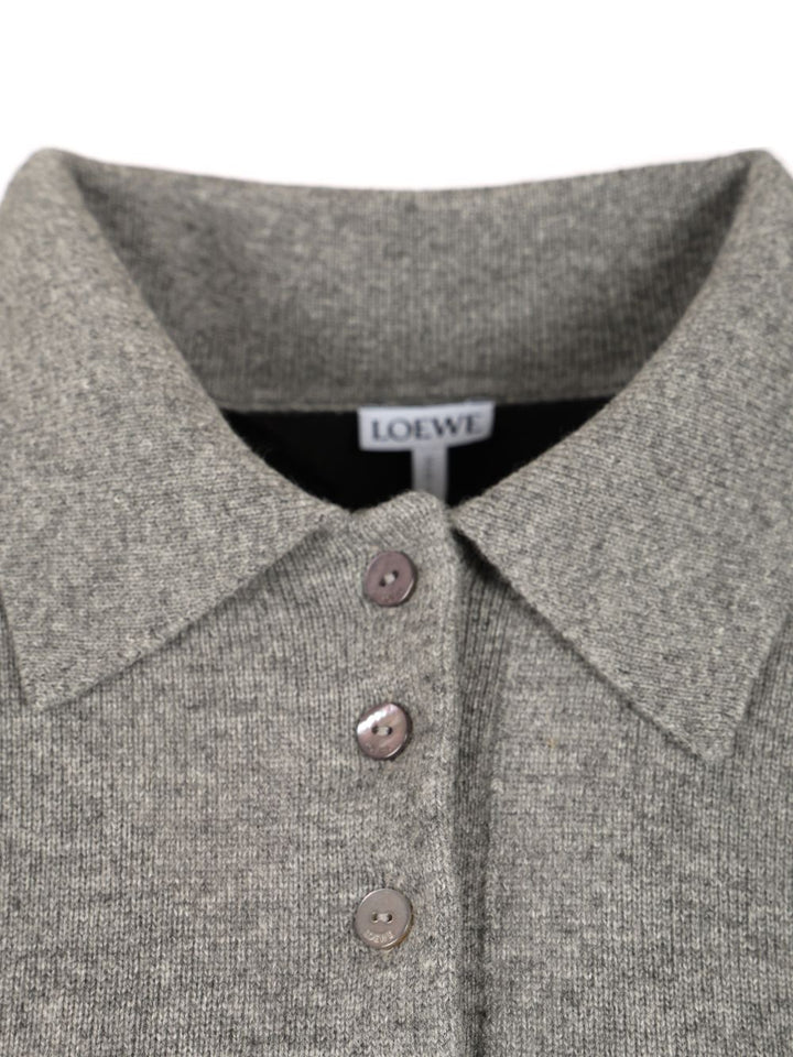 Loewe Wool And Cashmere Polo shirt - Grey | 6040496b604ccd569be64ae2e2dbb7acee0e6c48