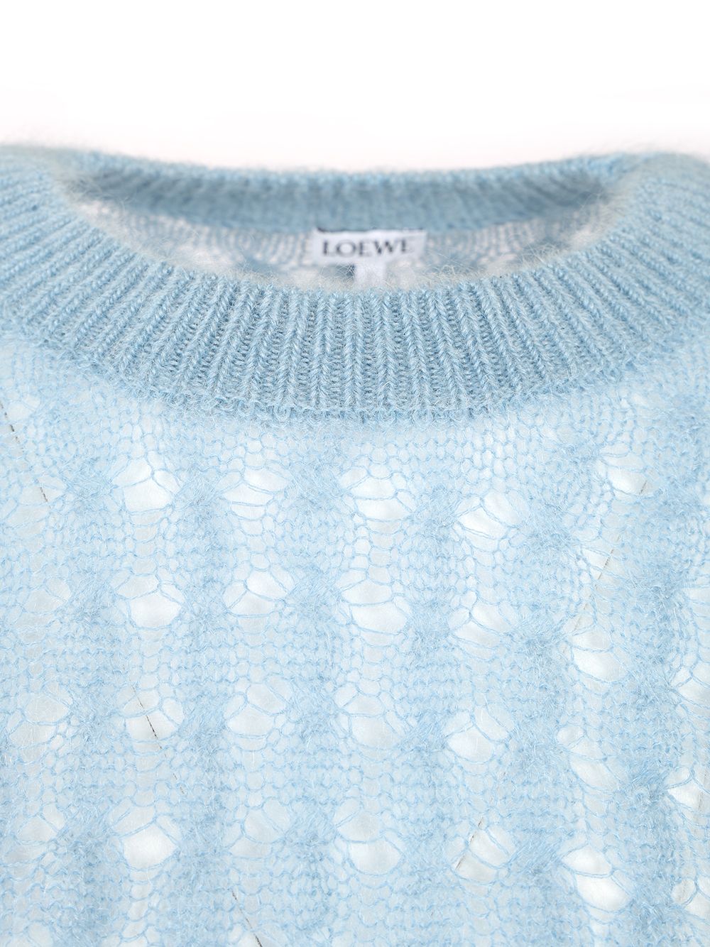 Loewe Mohair And Wool Blend Sweater Knitwear - Light blue | 88ebbad1fa2e6122bfad0a4d63c9bad9bc3687f2