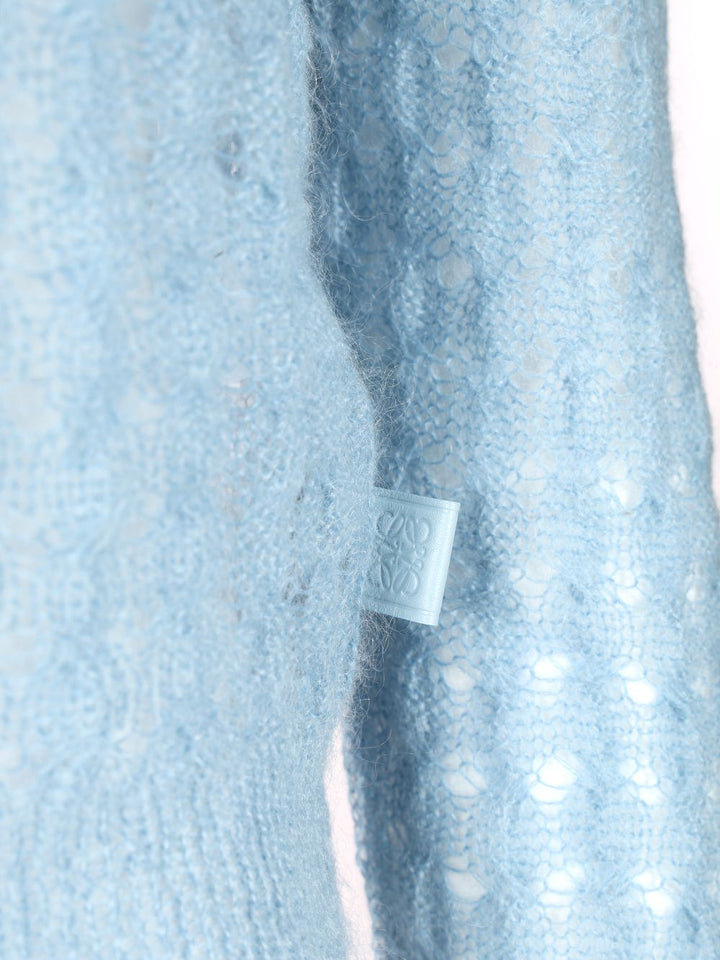 Loewe Mohair And Wool Blend Sweater Knitwear - Light blue | e591536a3d384be9b7a6660248eece2b83bb3274