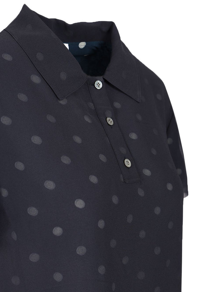 Acne Studios Polka Dot Polo Polo shirt - Blue | 2a924c1da01cd340842aa3832234b2144169aa9b