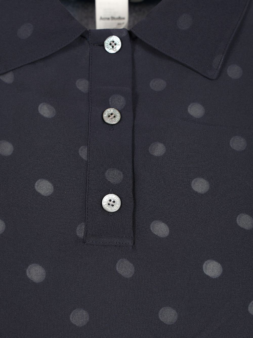 Acne Studios Polka Dot Polo Polo shirt - Blue | 071d5ccc707a2d090ff62776895c55d26cd5e97e