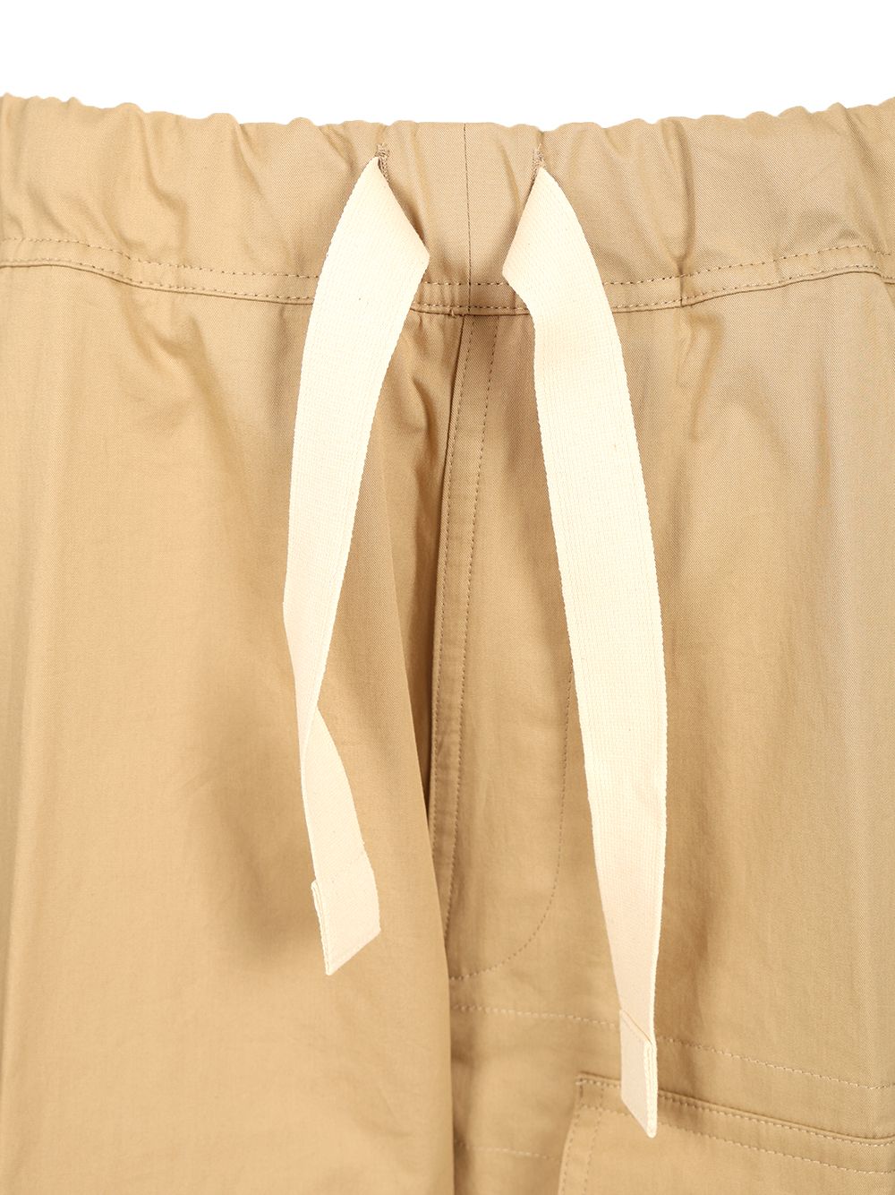 Dries Van Noten Cotton  With Drawstring Trousers - Beige | e44bcb63bad52fc85e2bc99597239758a562962c