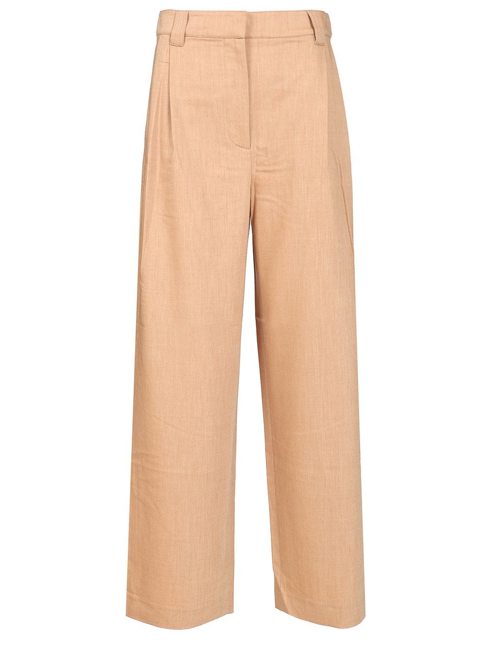 Maison KitsunÉ Casual Tailored Trousers - Beige | 1e0ec707780212347fe42192bc8d4edfd3ddd68a