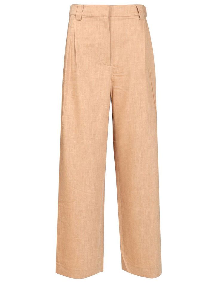 Maison KitsunÉ Casual Tailored Trousers - Beige | 1e0ec707780212347fe42192bc8d4edfd3ddd68a