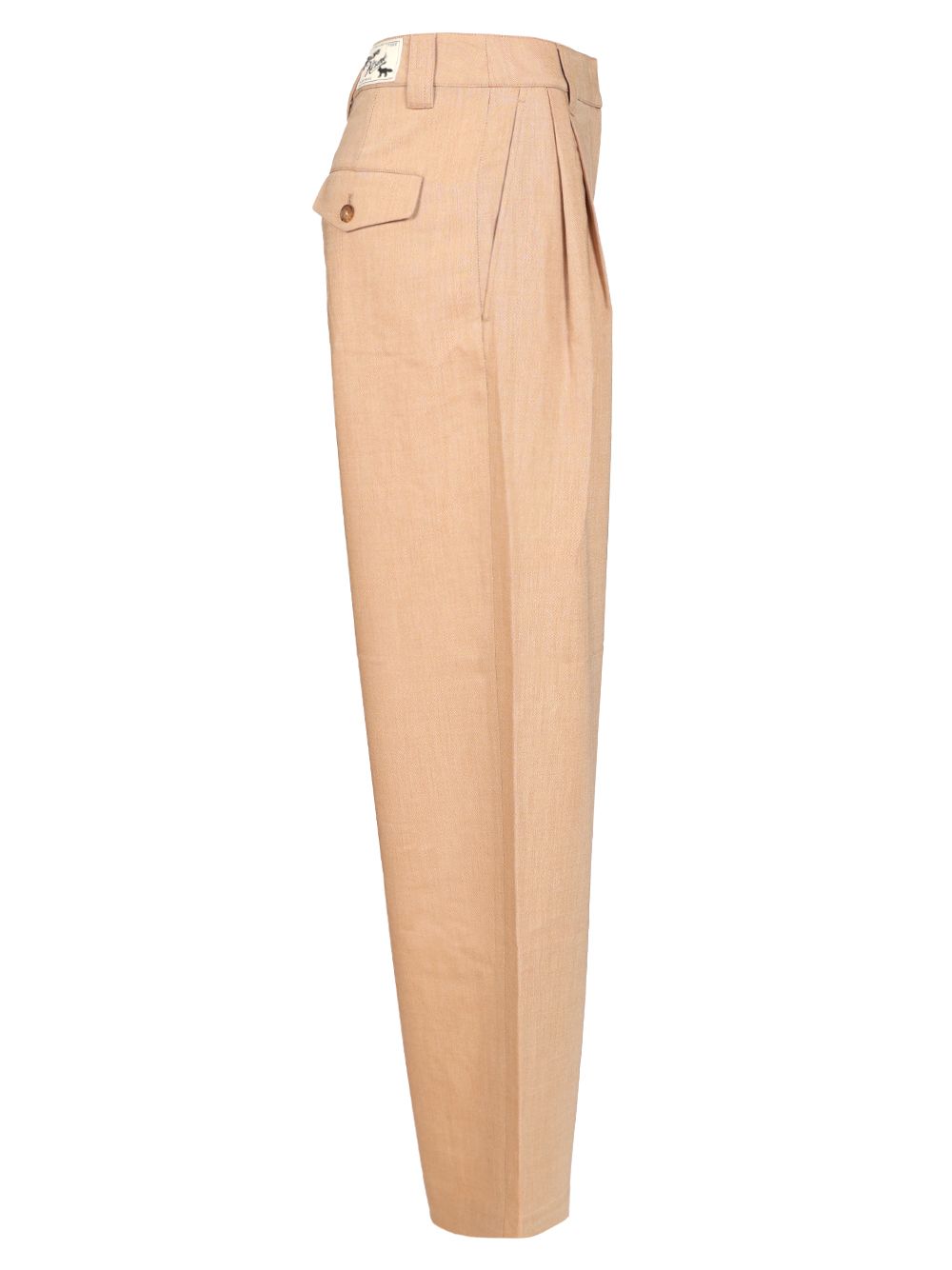 Maison KitsunÉ Casual Tailored Trousers - Beige | be549d4a024880fb2b87a622b05564585ca7d457