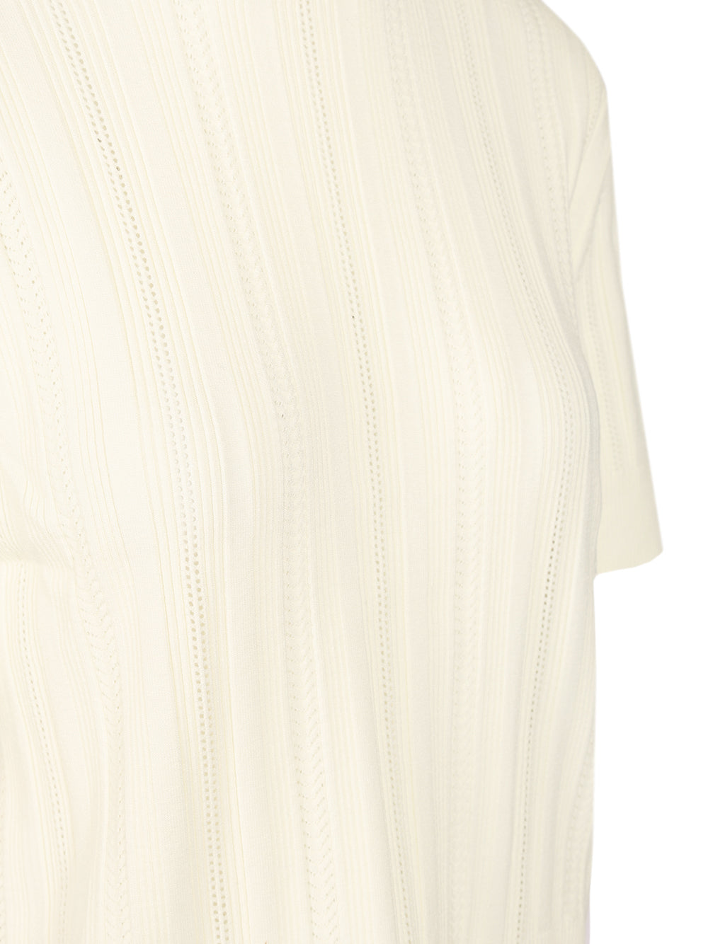 Filippa K Braid Knit T-Shirt - White | 1b27a0b62c202920b037cf7fe3f3c80522da5dd2