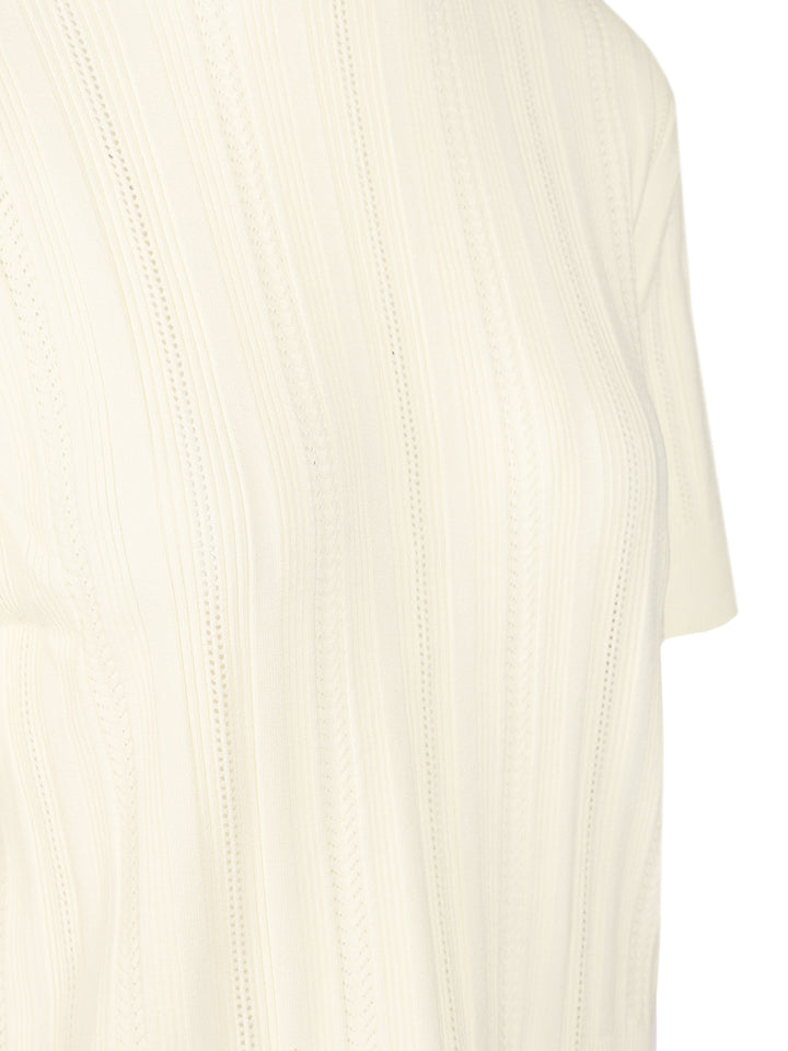 Filippa K Braid Knit T-Shirt - White | 1b27a0b62c202920b037cf7fe3f3c80522da5dd2