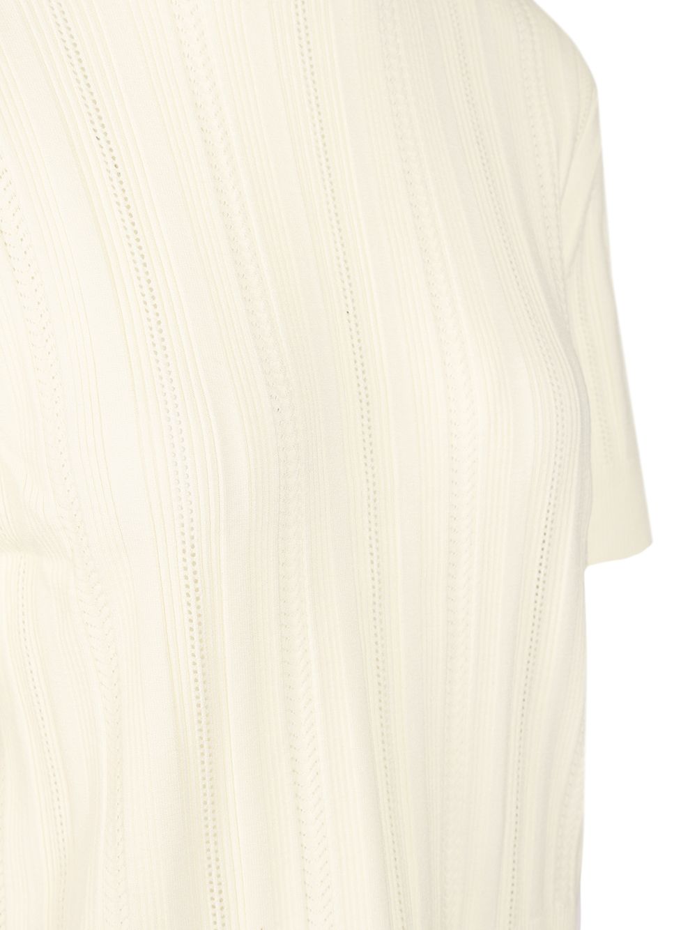 Filippa K Braid Knit T-Shirt - White | 48060ced26f7930f257ccd6dfeecb0427a5ed609