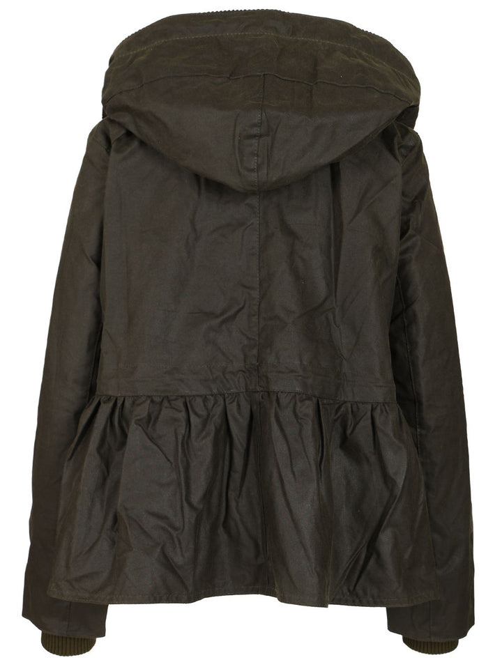 Baracuta X Barbour Barbour X Erdem Datura Waxed Hood Parka Jackets - Green | 061b0670c764f222030ae4e9780d04f25535a3f8