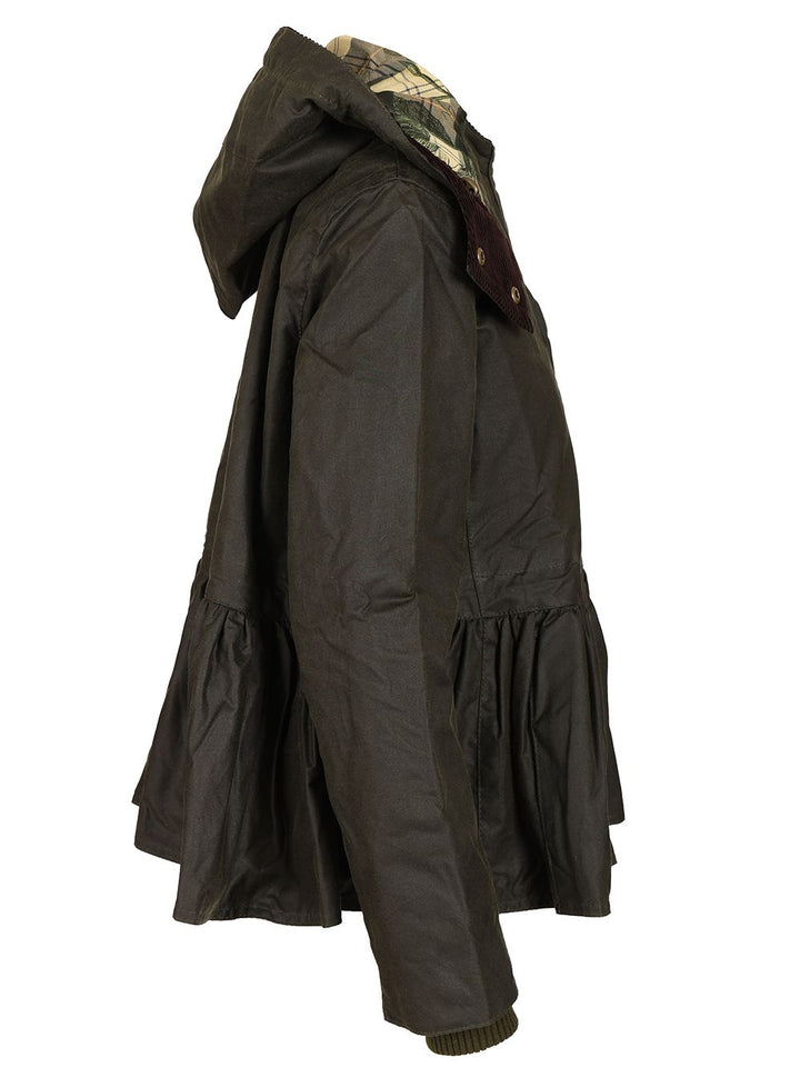 Baracuta X Barbour Barbour X Erdem Datura Waxed Hood Parka Jackets - Green | 319b1d563b7d185911ada071033f6dfefe76a4f8
