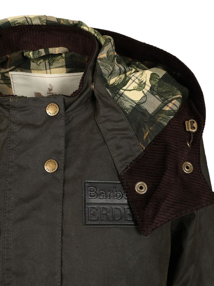 Baracuta X Barbour Barbour X Erdem Datura Waxed Hood Parka Jackets - Green | 091e901b2b788b860ac87fc7f46054707bd7e2bd