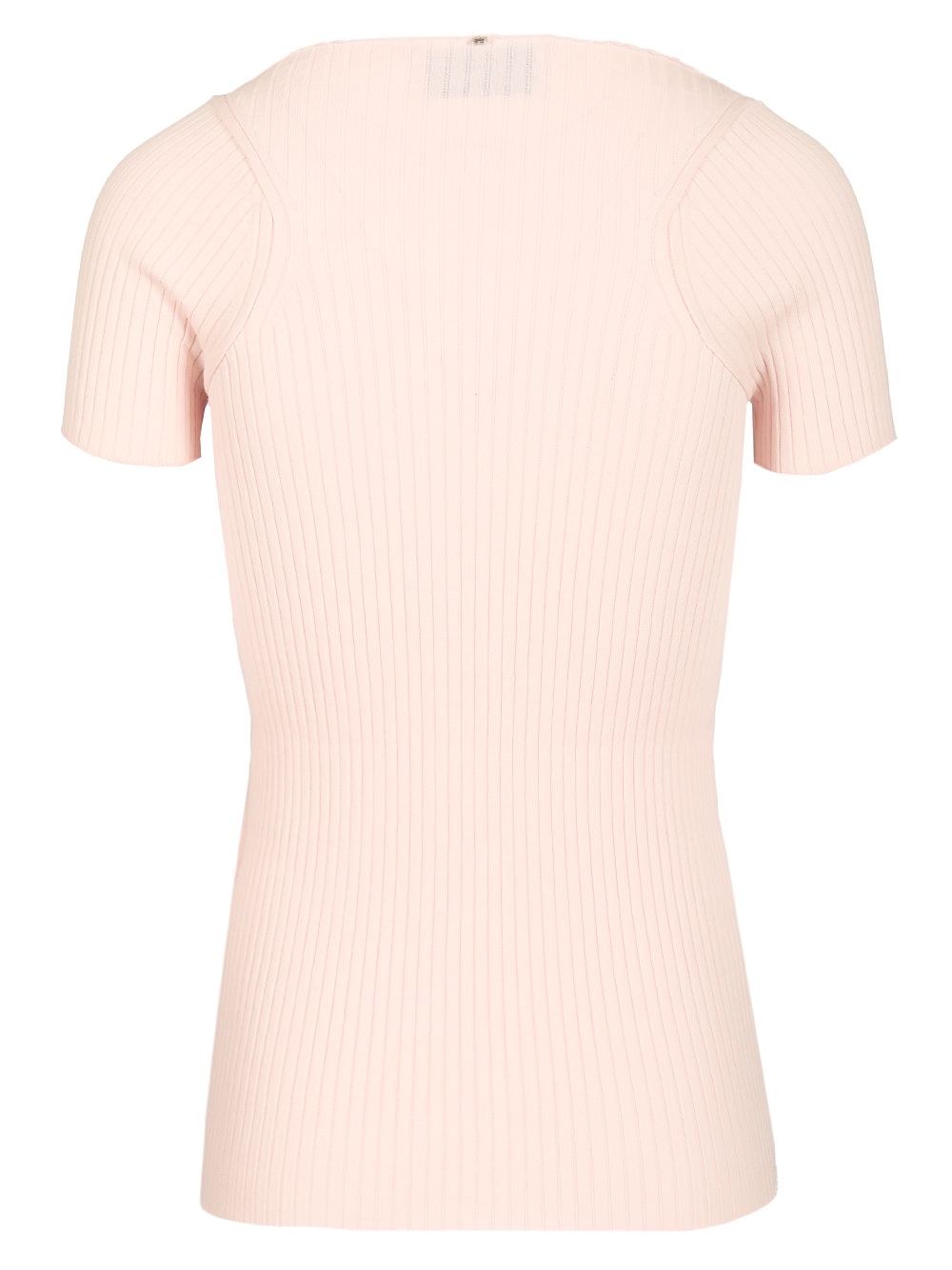 Sportmax Ribbed Cotton T-Shirt Tops - Rose | 0d4881c51887b495abc1cbca67f17de0b124f7ed